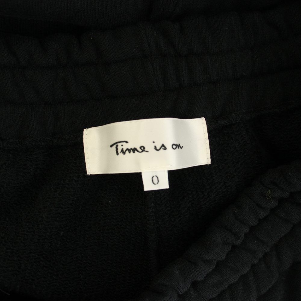 タイムイズオン Time is on BAGGY SWEAT PANTS スウェットパンツ イージー ワイド 0 黒 ブラック T250-P089 /HN タイムイズオン Time is on BAGGY SWEAT PANTS スウェットパンツ イージー ワイド 0 黒 ブラック T250-P089 /HN