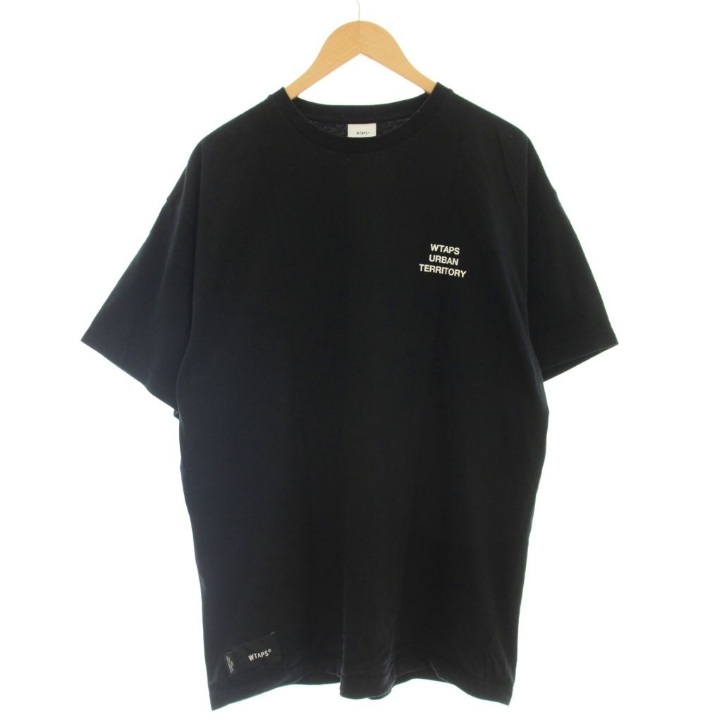 ダブルタップス WTAPS 23SS SNEAK URBAN TERRITORY Tシャツ 半袖 ロゴ 03 黒 ブラック /☆G