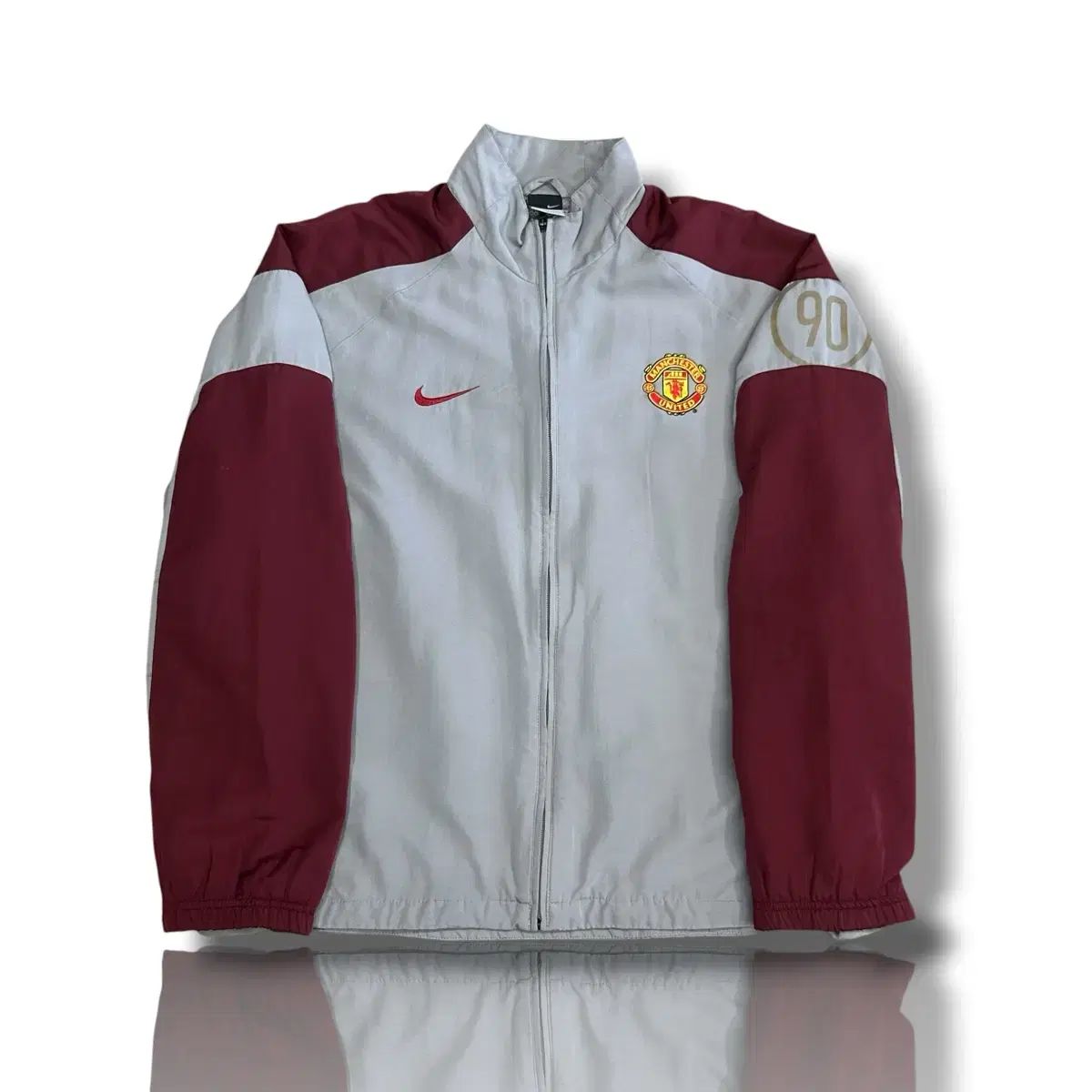 NIKE L マンチェスター・ユナイテッドFC 04-05シーズン トラック ジャケット グレー バーガンディ