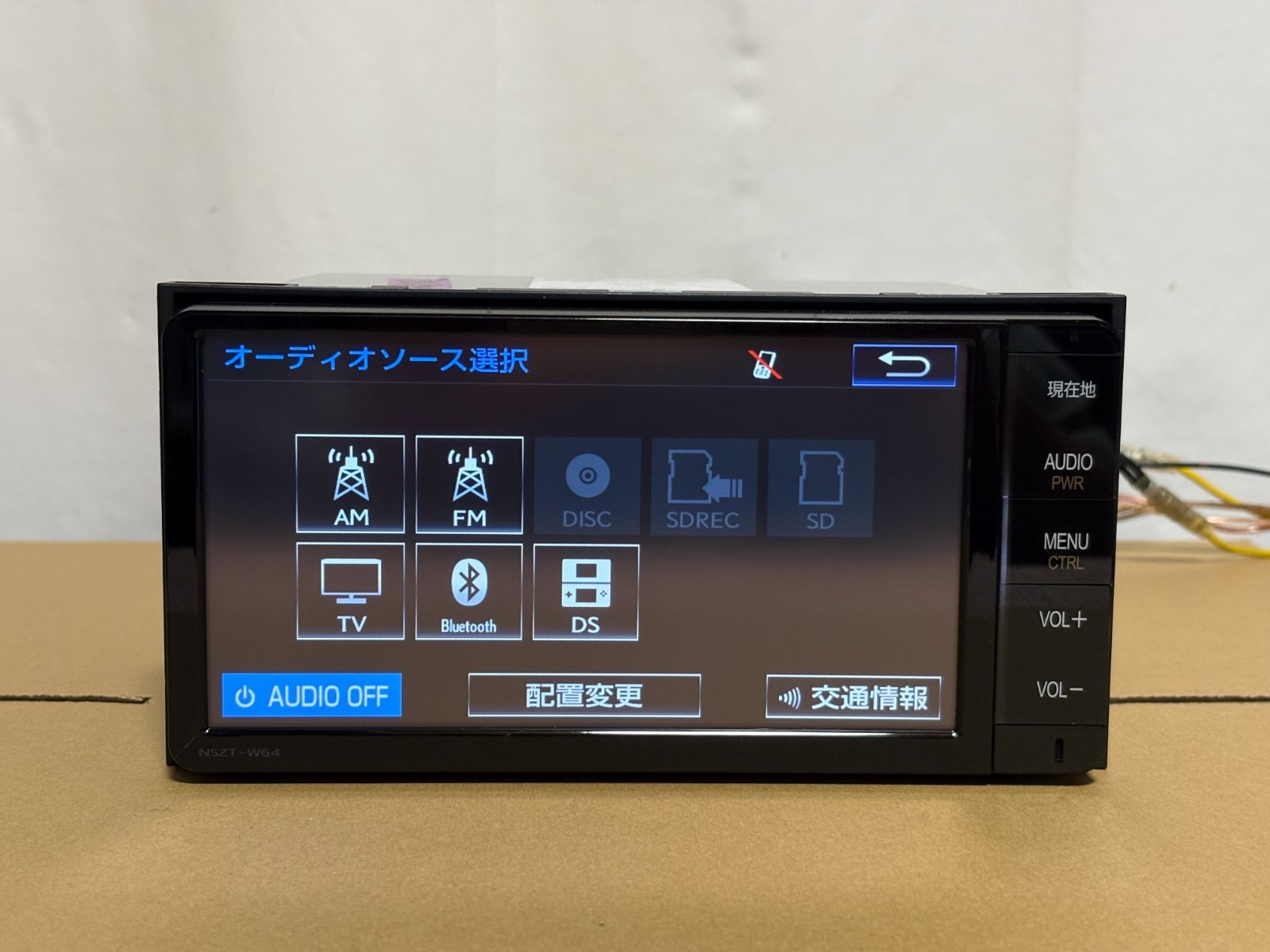 TOYOTA カーナビ NSZT-W64 ☆NSZT-W64☆ トヨタ純正 2021年地図データ SDナビ 地デジ Bluetooth
