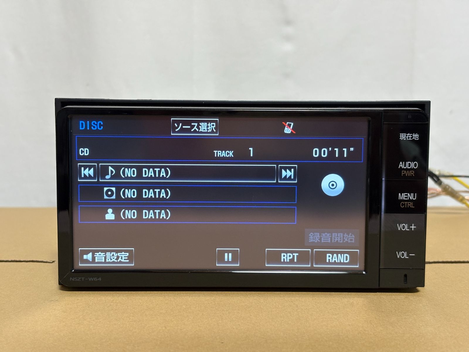 ☆NSZT-W64☆ トヨタ純正 2021年地図データ SDナビ 地デジ Bluetooth