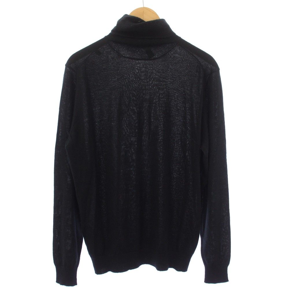 エトロ ETRO ニット セーター タートルネック カシミヤ100％ 長袖 薄手 L 黒 ブラック 212-1M507-9793 /TK