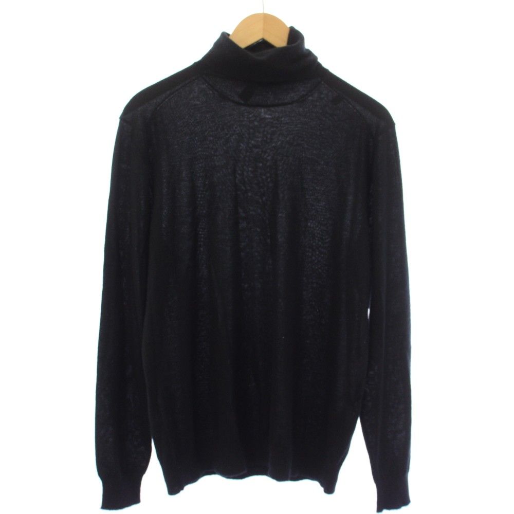 エトロ ETRO ニット セーター タートルネック カシミヤ100％ 長袖 薄手 L 黒 ブラック 212-1M507-9793 /TK