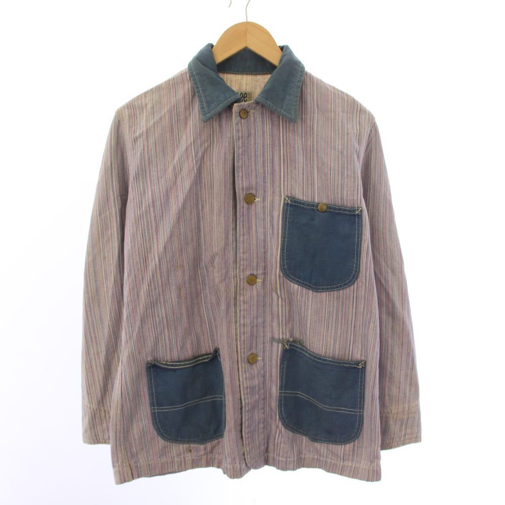 リー LEE 70S ヴィンテージ vintage マルチストライプカバーオール
