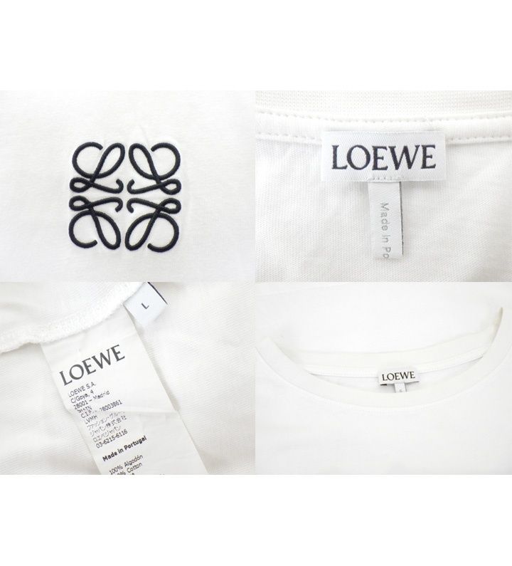 ロエベ LOEWE 【 ANAGRAM T H6109230CR 】アナグラム 刺繍 Tシャツ 50609 ロエベ LOEWE 【 ANAGRAM T H6109230CR 】アナグラム 刺繍 Tシャツ 50609