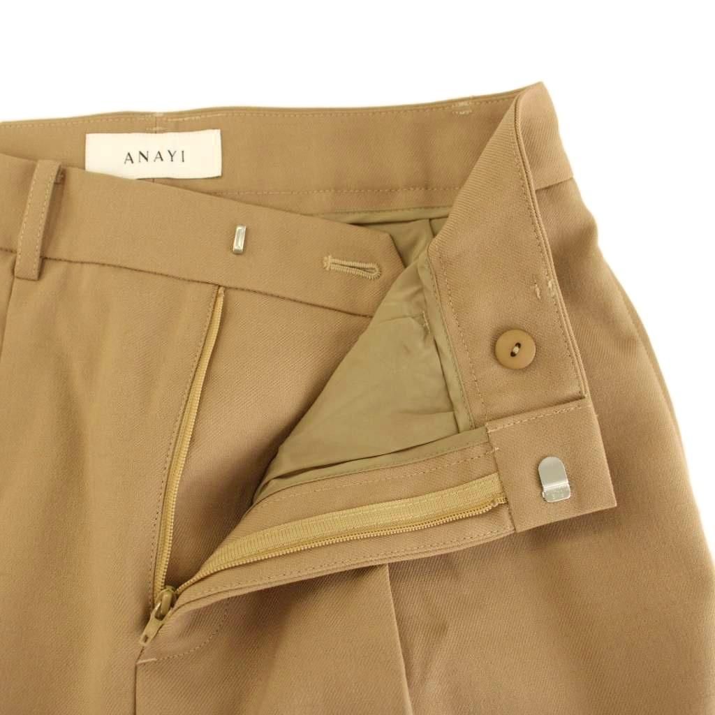 アナイ ANAYI パンツ スラックス 38 ベージュ 無地 102327-12-210-84-380 /YM アナイ ANAYI パンツ スラックス 38 ベージュ 無地 102327-12-210-84-380 /YM