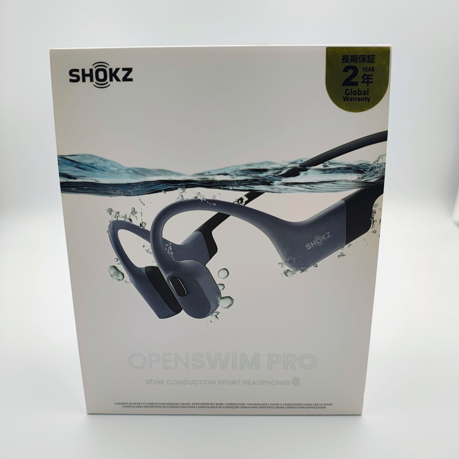 【新品、未開封品】SHOKZ OPEN SWIM PRO 骨伝導イヤホン グレー Shokz OpenSwim Pro 骨伝導イヤホン 防水 MP3プレイヤー付 ワイヤレス
