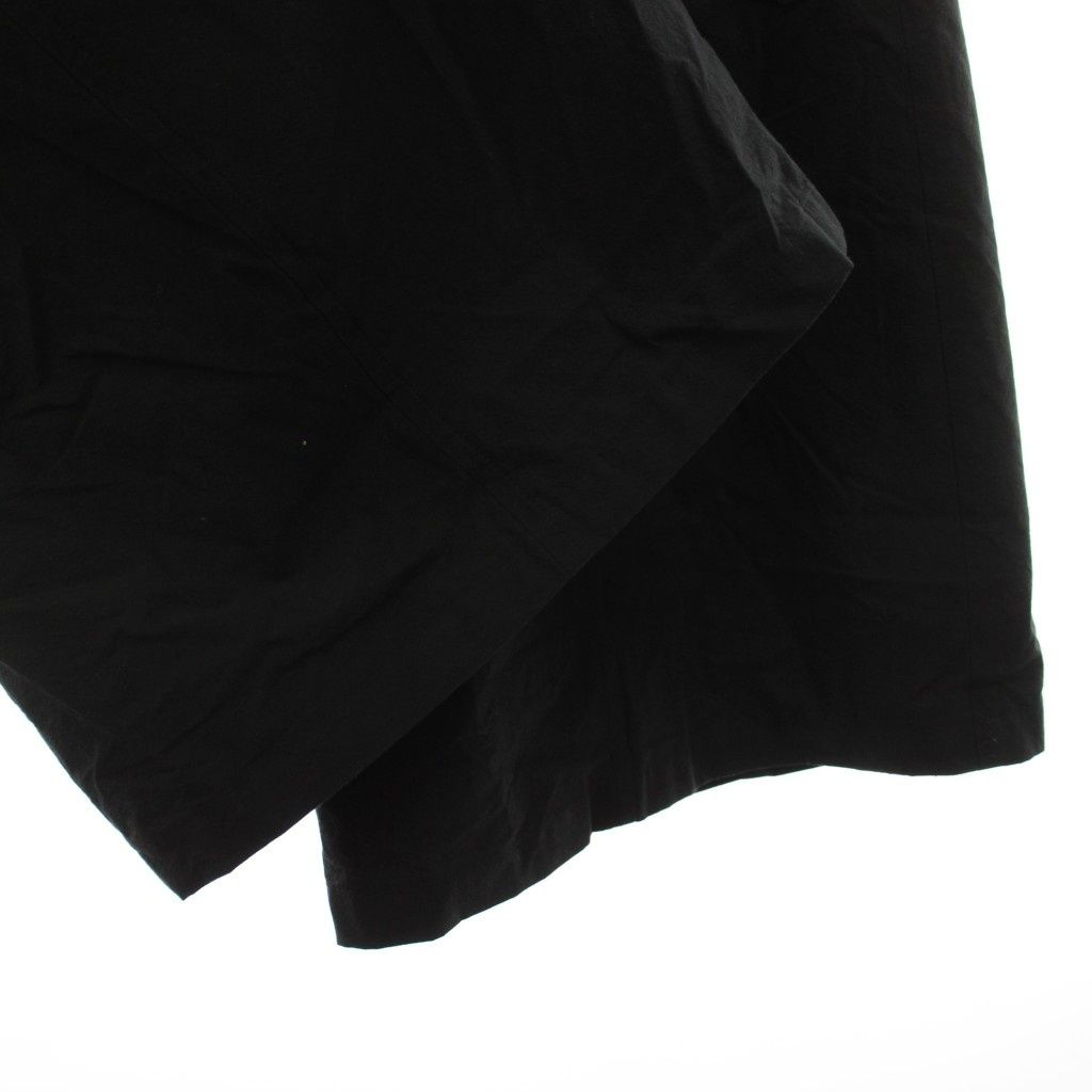 エルニ ELENI 25SS コットンシルクタイプライターパンツ ワイド 36 黒 ブラック 25030240505020 /YM