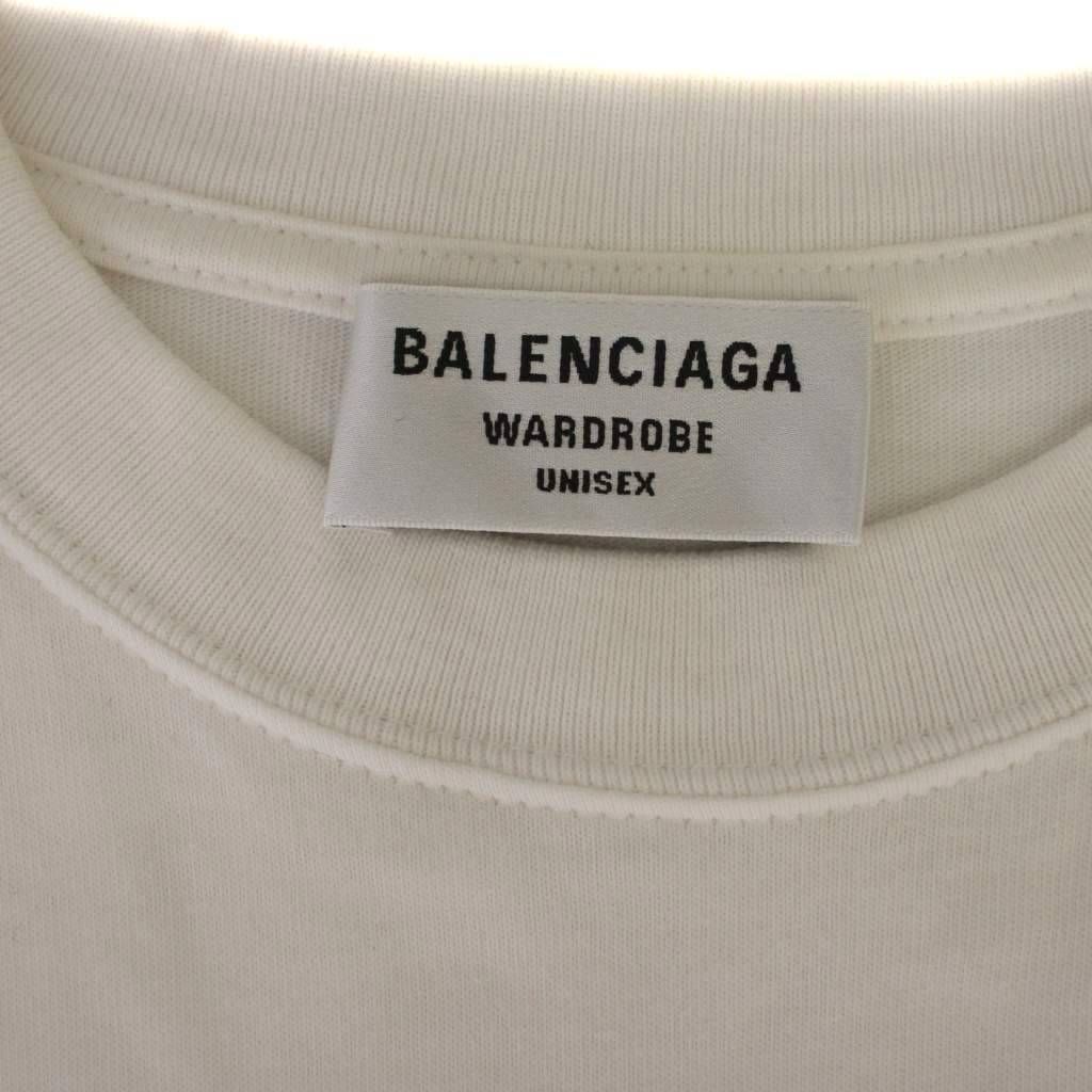バレンシアガ BALENCIAGA 21SS ロゴ Tシャツ カットソー 半袖 XS 白 612965 TIVG5 /BM バレンシアガ BALENCIAGA 21SS ロゴ Tシャツ カットソー 半袖 XS 白 612965 TIVG5 /BM
