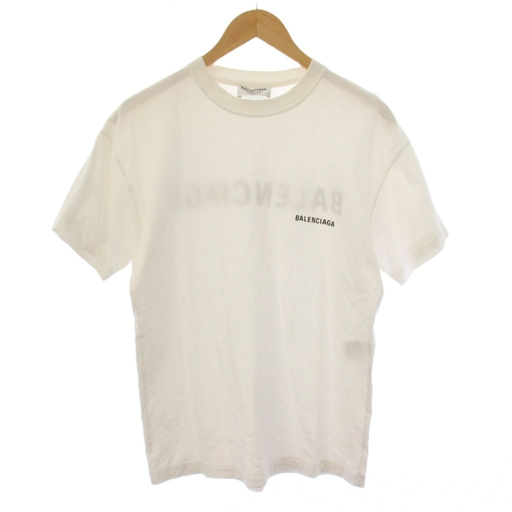 バレンシアガ BALENCIAGA 21SS ロゴ Tシャツ XSサイズ バレンシアガ BALENCIAGA 21SS ロゴ Tシャツ カットソー 半袖 XS 白