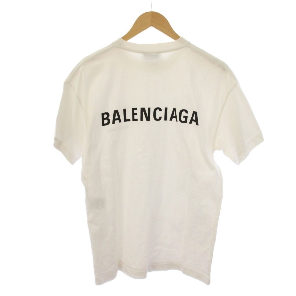 バレンシアガ BALENCIAGA 21SS ロゴ Tシャツ カットソー 半袖 XS 白 612965 TIVG5 /BM バレンシアガ BALENCIAGA 21SS ロゴ Tシャツ カットソー 半袖 XS 白 612965 TIVG5 /BM
