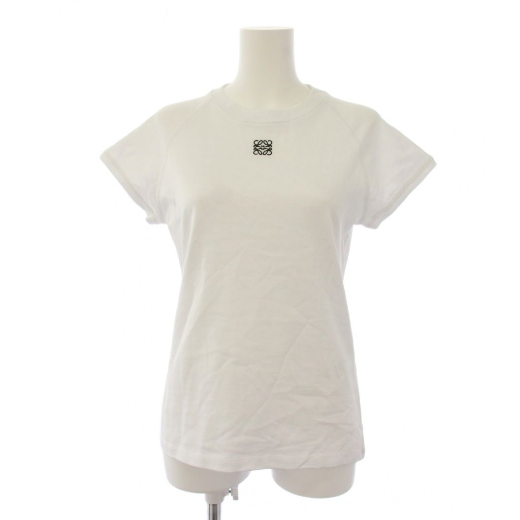 ロエベ LOEWE アナグラムエンブロイダリースモールフィット Tシャツ カットソー 半袖 L 白 S359Y22X96 /BM