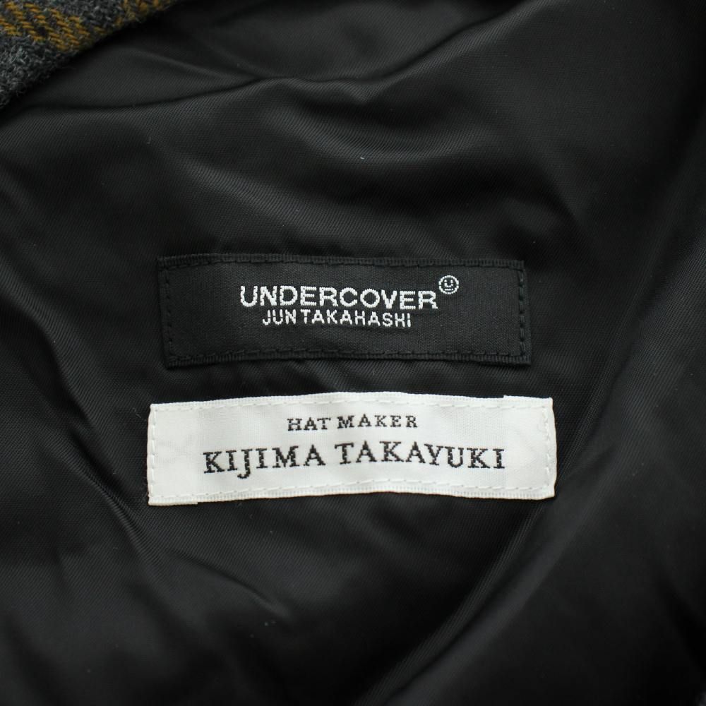 アンダーカバー UNDERCOVER × キジマ タカユキ KIJIMA TAKAYUKI CHECKED WOOL BERET ベレー帽 帽子 チェック柄 3 グレー 水色 ライトブルー UCZ4H03 /AN6 アンダーカバー UNDERCOVER × キジマ タカユキ KIJIMA TAKAYUKI CHECKED WOOL BERET ベレー帽 帽子 チェック柄 3 グレー 水色 ライトブルー UCZ4H03 /AN6