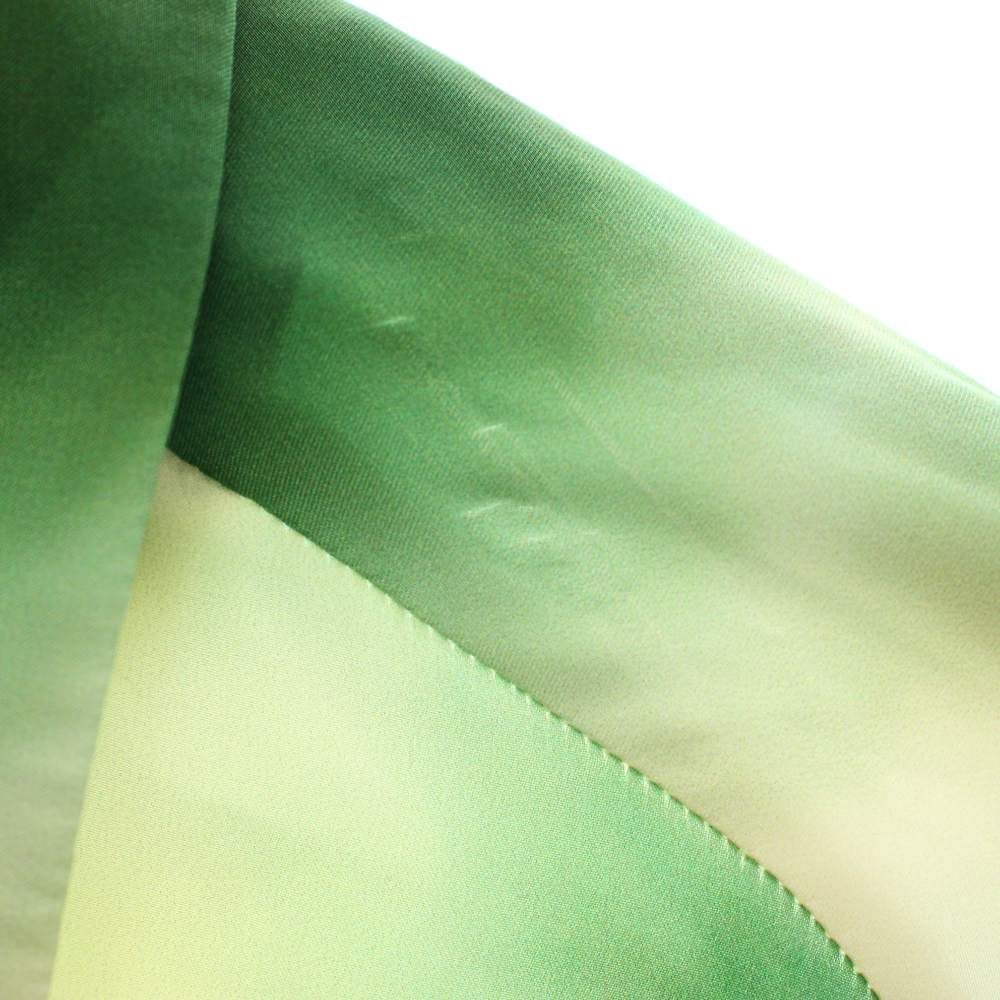 ターク TAAKK 22AW シルクロングスリーブシャツ SILK LONG SLEEVES SHIRTS オープンカラー 長袖 総柄 絹 1 緑 グリーン 黄 イエロー TA22AW-SH024 /YT