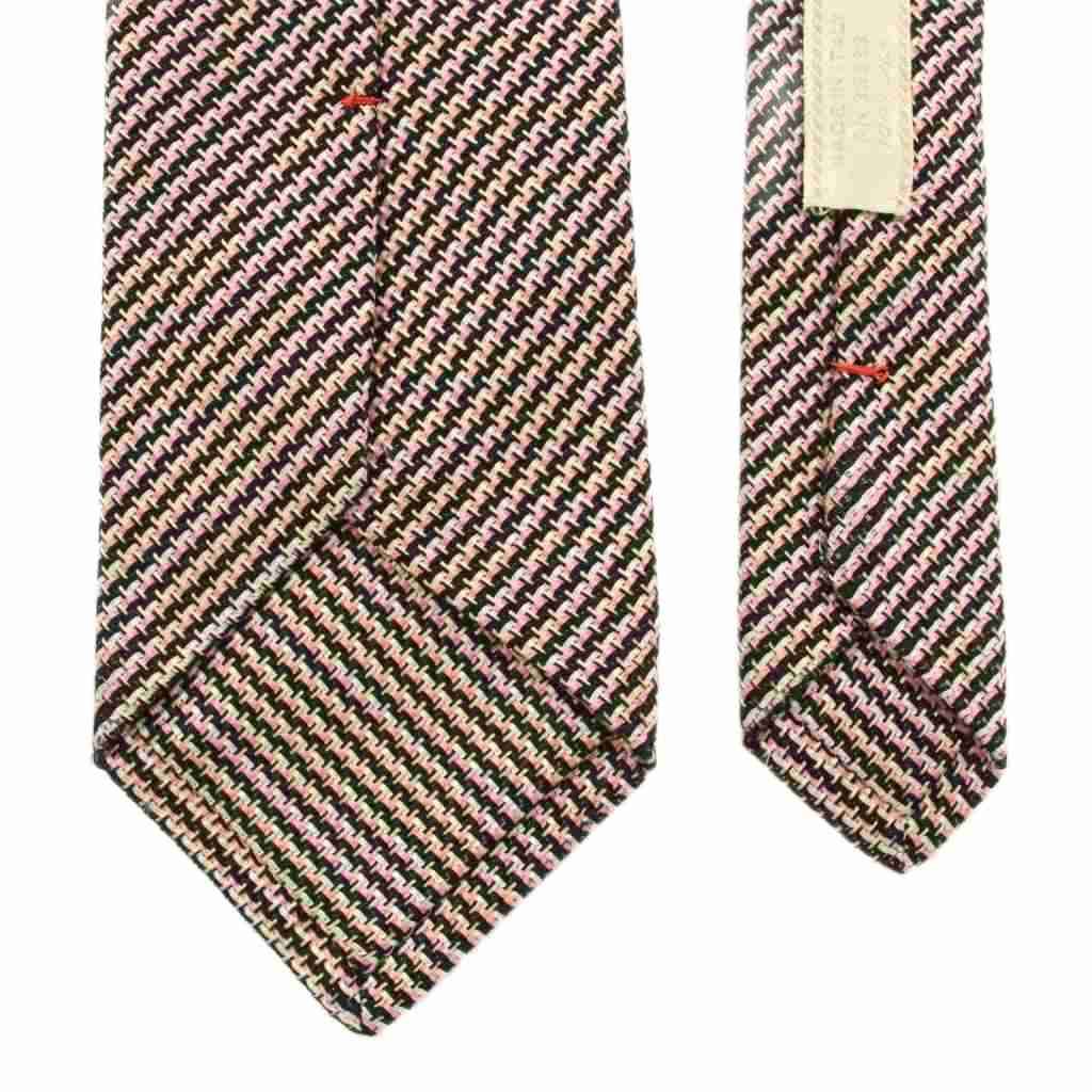 プラダ PRADA ネクタイ レギュラータイ 絹 シルク 総柄 黒 ブラック