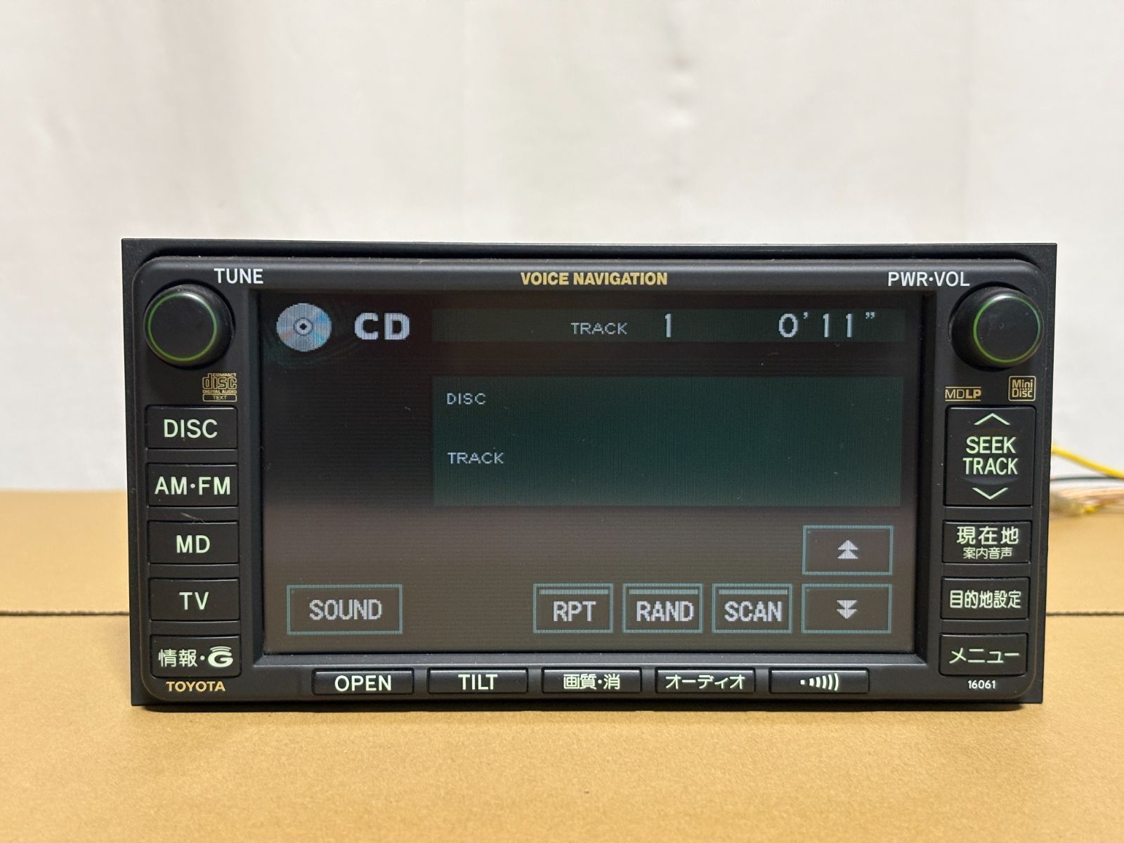 ★86120-58070★16061　トヨタ純正　10系アルファード　ナビモニター　リフレッシュナビ　動作保証品★