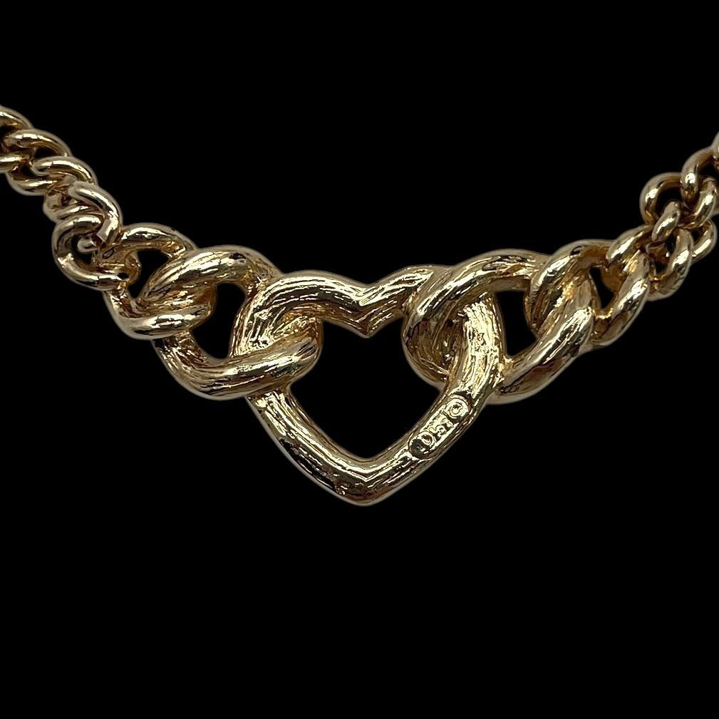【希少・極美品】Christian Dior ヴィンテージ ドイツ製 刻印 希少 Christian Dior クリスチャンディオール ネックレス ハート