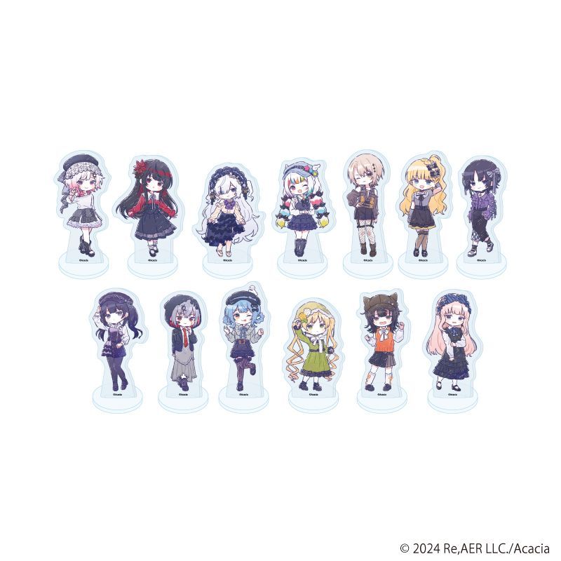 『魔法少女ノ魔女裁判』アクリルぷちスタンド02/ダークガーリーファッションver. コンプリートセット(全13種)(グラフアートイラスト)