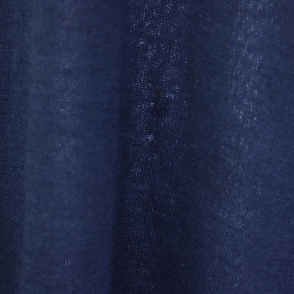エトロ ETRO ニット セーター シルク混 カシミヤ混 長袖 Vネック 総柄 XL 紺 ネイビー 152-1M101-9540 /TK