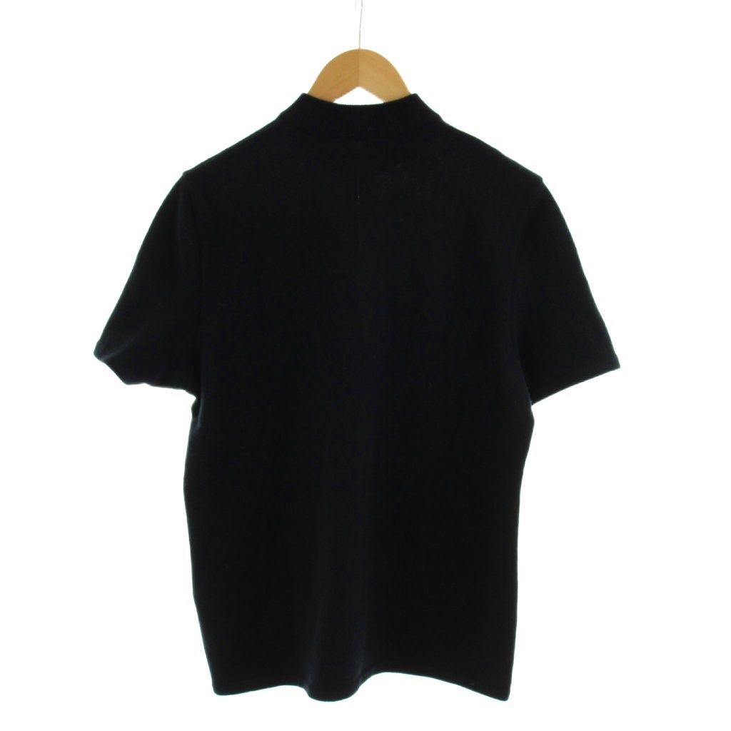 プラダ PRADA ニット カットソー ハーフジップ 半袖 ウール 48 黒 ブラック /AN71 プラダ PRADA ニット カットソー ハーフジップ 半袖 ウール 48 黒 ブラック /AN71