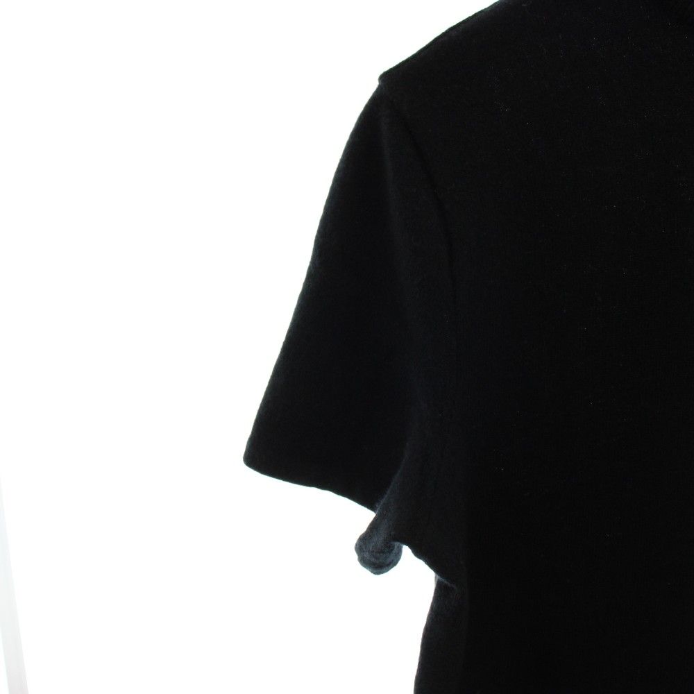 プラダ PRADA ニット カットソー ハーフジップ 半袖 ウール 48 黒 ブラック /AN71 プラダ PRADA ニット カットソー ハーフジップ 半袖 ウール 48 黒 ブラック /AN71
