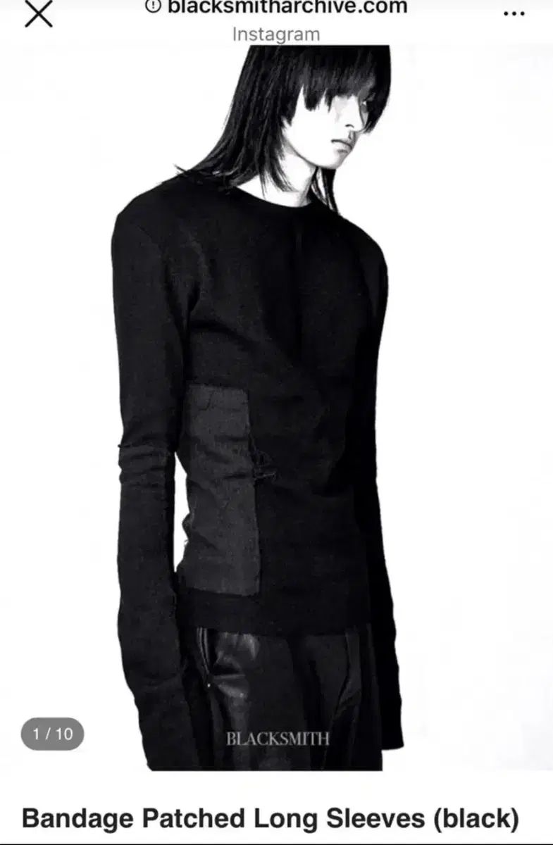 ブラック スミス ブラック スミス パッチ ブラック 長袖 Tシャツ サイズ2