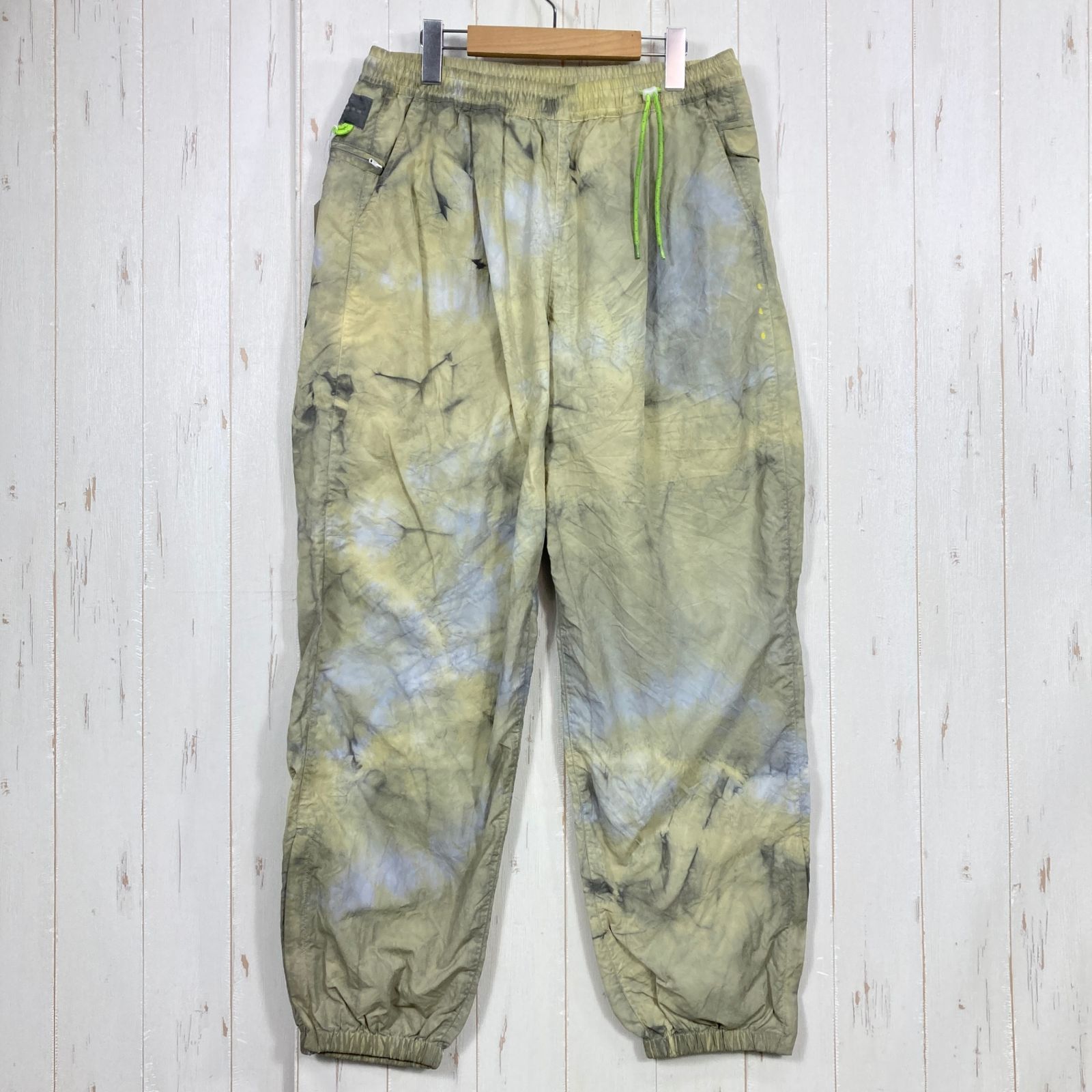 ✉️Men's 3 イエロー系 迷迭香 ( マンネンロウ ) ナイロン ハーベスト トレーナー 噴湯丘 エディション タイダイ NYLON HARVEST TRAINER 噴湯丘 Edition Tie-dye 生産終了モデル 入手困難 ネオ