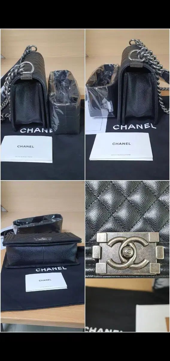 シャネル ボーイシャネル ミディアム キャビア シルバー金具 クロス/ショルダーバッグ 正規品 S級 (鑑定書O) シャネル ボーイシャネル ミディアム キャビア シルバー金具 クロス/ショルダーバッグ 正規品 S級 (鑑定書O)