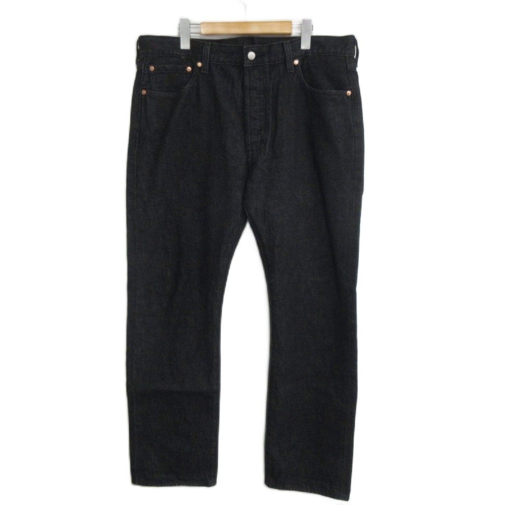 リーバイスプレミアム Levis PReMIUM 美品 501R セルビッジデニムパンツ ジーンズ オリジナルストレート 赤耳 W36 L32 黒 ブラック