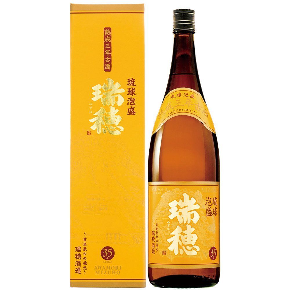 泡盛 瑞穂 熟成3年古酒 35度 1800ml - メルカリ