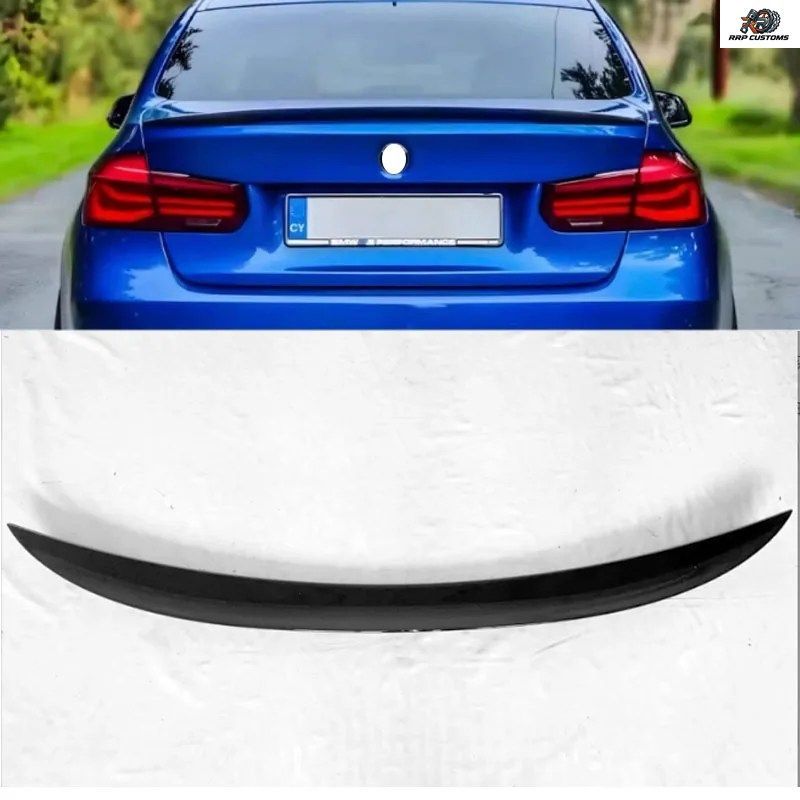 BMW 3シリーズ F30 M3 M4 MP PSMスタイル 2013-2019用 リアトランクスポイラーウィングリップ リアルーフディフューザー テールフィン カー