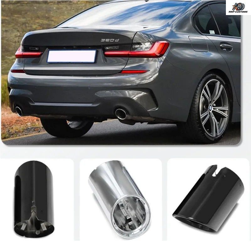 BMW 3シリーズ G20 G21 G22 320i 330i 420i 425i用テールパイプ交換用排気システムテールスロート装飾カバーボディキットチューニング