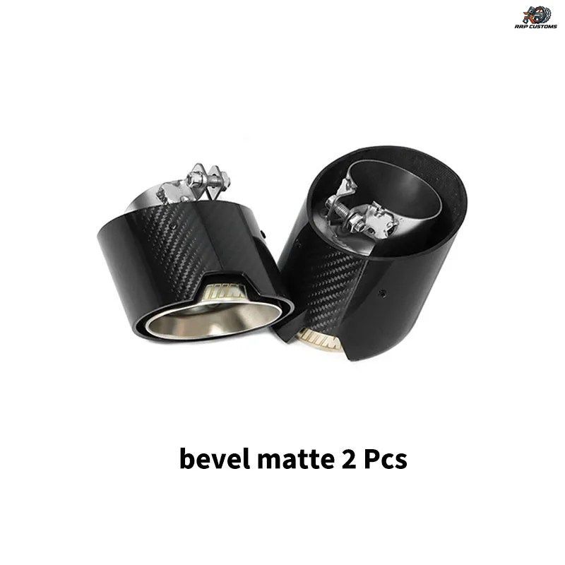 BMW 3 4シリーズ G20 G22 320 425 430用マフラーチップテールパイプ交換用カーボンファイバーステンレススチール排気システムノズル
