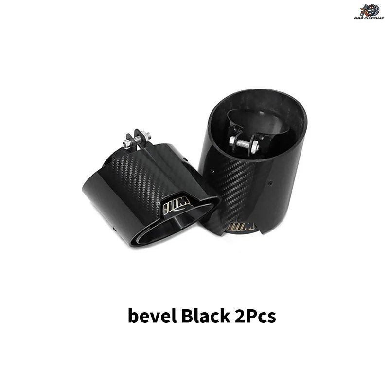 BMW 3 4シリーズ G20 G22 320 425 430用マフラーチップテールパイプ交換用カーボンファイバーステンレススチール排気システムノズル
