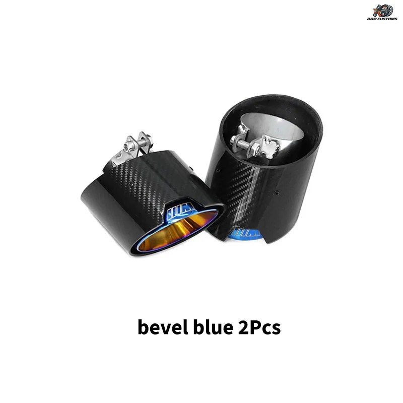 BMW 3 4シリーズ G20 G22 320 425 430用マフラーチップテールパイプ交換用カーボンファイバーステンレススチール排気システムノズル