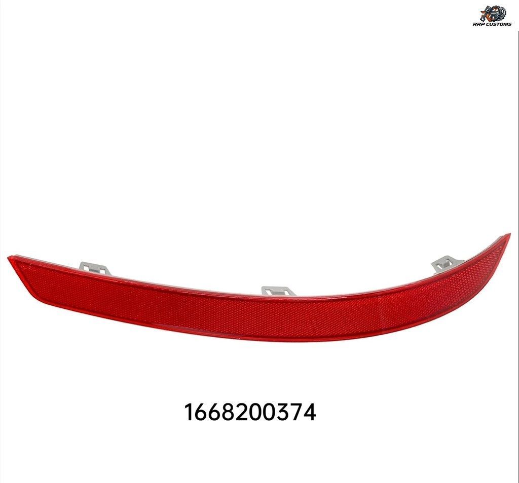 メルセデスベンツ GL GLSクラス W166 GL350 GL450 GL500 GL550 GLS350 2012-2019用リアバンパーリフレクター反射ストリップアクセサリー