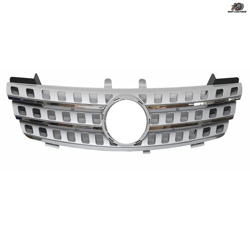 メルセデスベンツ ML W164 ML300 320 350 400 500 2005-2008 用レーシンググリル、車のフロントバンパーグリル、ボンネット、ボディキット メルセデスベンツ ML W164 ML300 320 350 400 500 2005-2008 用レーシンググリル、車のフロントバンパーグリル、ボンネット、ボディキット