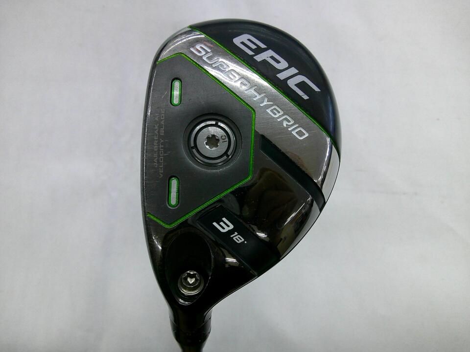 キャロウェイ　EPIC SUPER HYBRID US　18度　Steel Fiber fc75 HY　F4フレックス　ユーティリティ　中古　ゴルフドゥ！いわき店【最短即日発送】