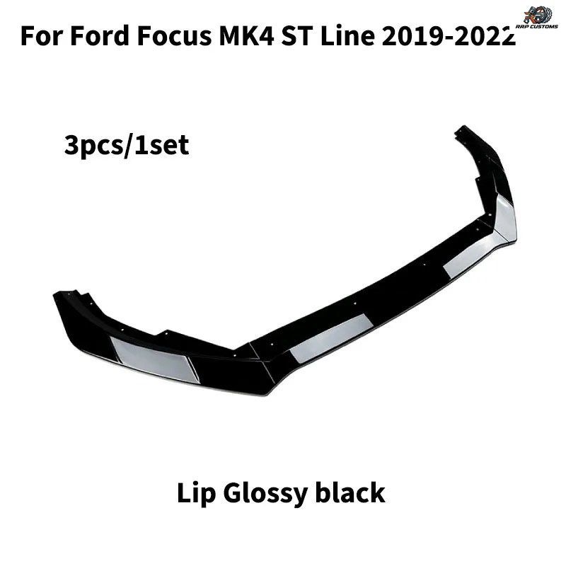 フォード フォーカス MK4 ST ライン 2018-2025 用 フロントバンパーリップ レーシンググリル ボディキット スポイラーウィング ディフュー