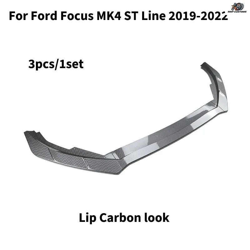 フォード フォーカス MK4 ST ライン 2018-2025 用 フロントバンパーリップ レーシンググリル ボディキット スポイラーウィング ディフュー