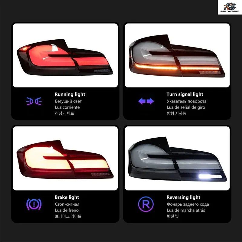 BMW 5シリーズ F10 F18 2011-2017用テールライトアセンブリ、リアランプ、シグナル、自動車アクセサリー、シグナルランプアセンブリ、チュ