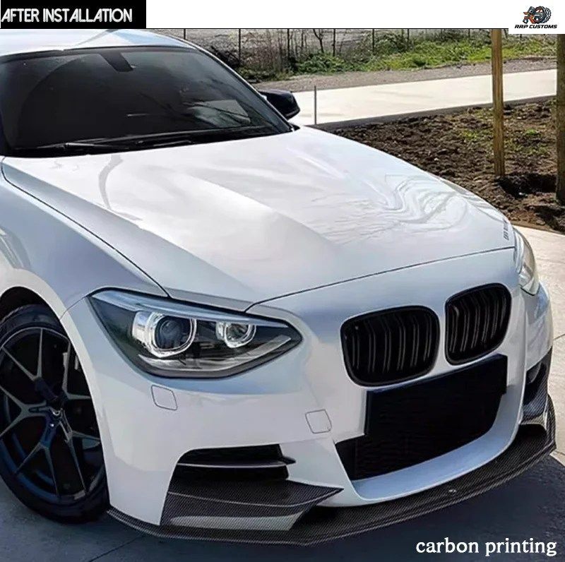 BMW 1シリーズ F20 2012-2014用 フロントバンパーリップスポイラーアクセサリー スポイラー フロントブレード ボディキット チューニング改