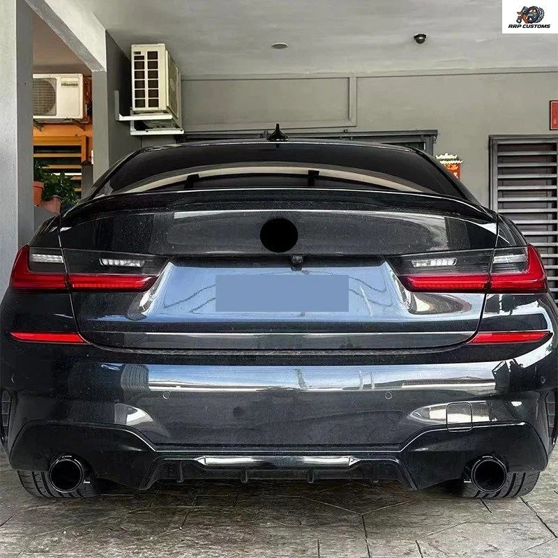 BMW 3 4シリーズ G20 G22 320 425 430用マフラーチップテールパイプ交換用カーボンファイバーステンレススチール排気システムノズル