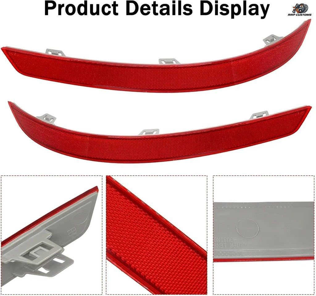 メルセデスベンツ GL GLSクラス W166 GL350 GL450 GL500 GL550 GLS350 2012-2019用リアバンパーリフレクター反射ストリップアクセサリー