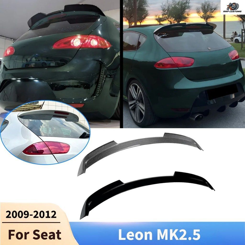 Seat Leon MK2.5 2009-2012用リアトランクスポイラーウィングリップボディキットディフューザー固定ウィンドウィングスプリッターテールフ