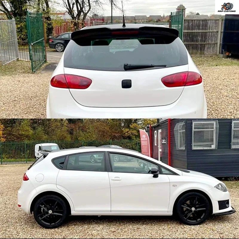 Seat Leon MK2.5 2009-2012用リアトランクスポイラーウィングリップボディキットディフューザー固定ウィンドウィングスプリッターテールフ
