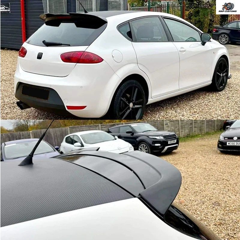 Seat Leon MK2.5 2009-2012用リアトランクスポイラーウィングリップボディキットディフューザー固定ウィンドウィングスプリッターテールフ
