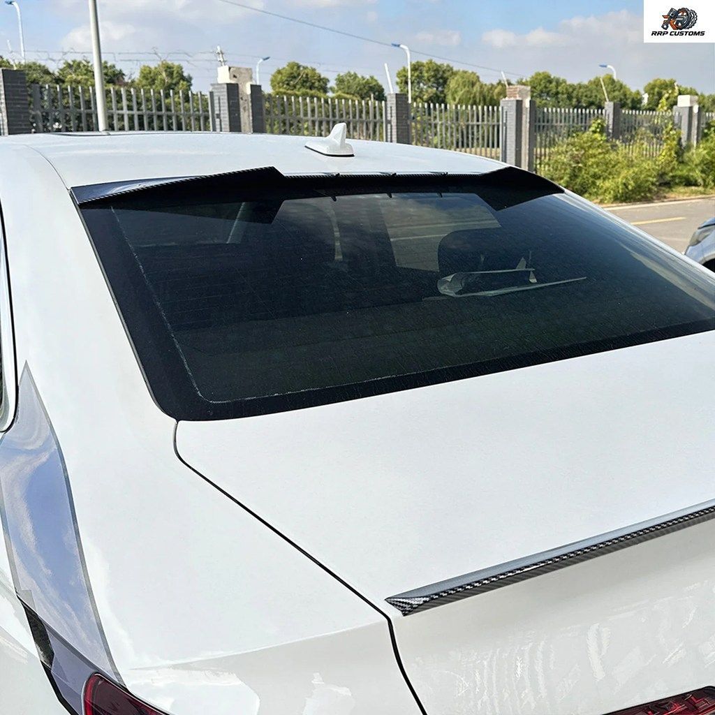 アウディ A4 B9 セダン 2017-2024 用カー スポイラー ウィング リア ルーフ ウィンドウ リップ アッパー ガード ボード チューニング テー