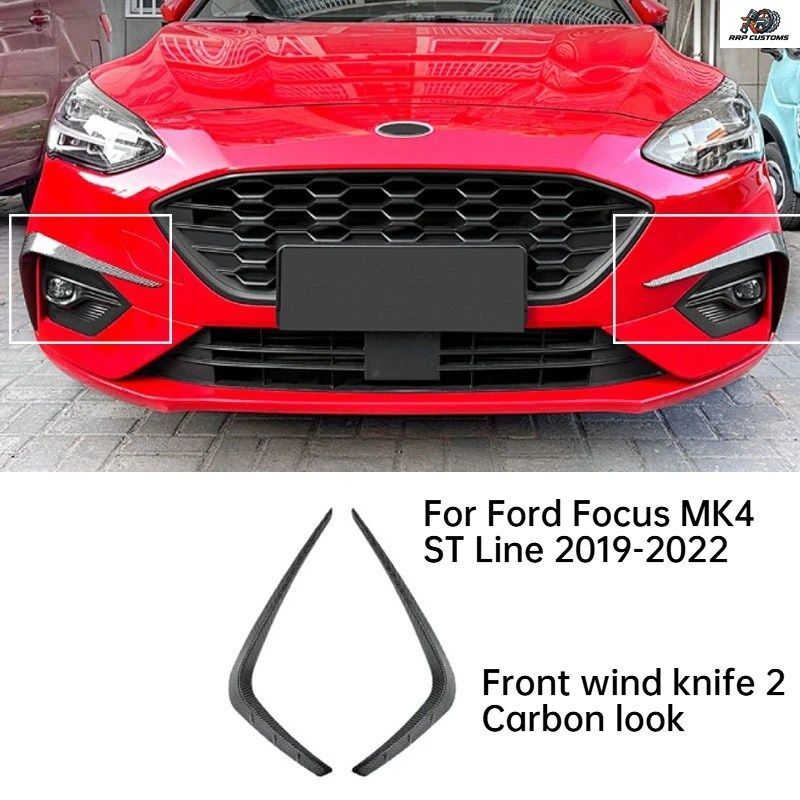 フォード フォーカス MK4 ST ライン 2018-2025 用 フロントバンパーリップ レーシンググリル ボディキット スポイラーウィング ディフュー