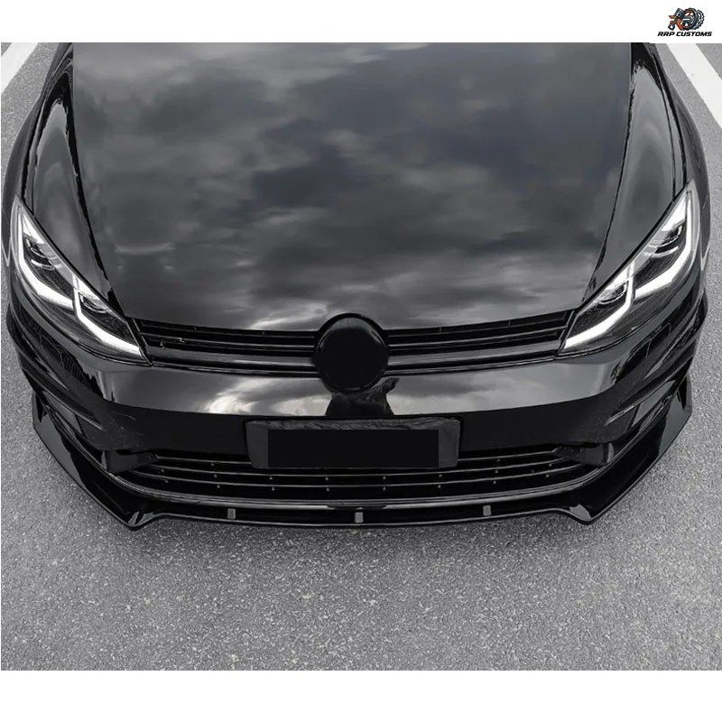 フォルクスワーゲン ゴルフ 7 7.5 7.5R GTI 7R-line 2012-2019 用 フロントバンパーリップスプリッターパーツ フロントブレードアクセサリ